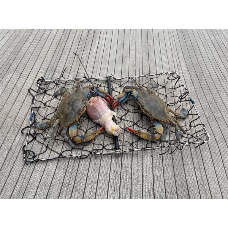 crab catcher fishing pole Airfly Braided Line for Trap and - 50LB 328 Yards 300M - High Visibility Orange - Zero Stretch, Low Memory fun alternative to catch all types of crab using a fishing pole Blue Crab Trap Fishing Pole