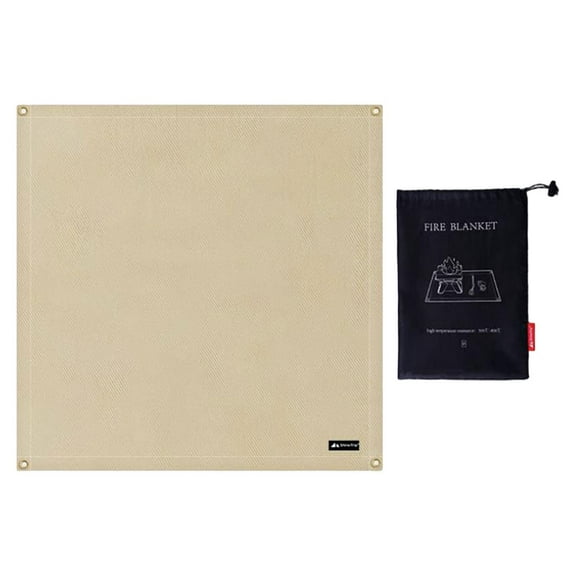 WRITWAA High Temperature Resistance Fireproof Mat Fiberglass Stove Mat 1Pcs Outdoor Camping