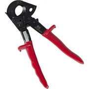 Ratcheting Cable Cutter - Heavy Duty Copper and Aluminum Wire Ratchet Tool - Anti-Slip Rubber Hand Guards - Range: 240mm