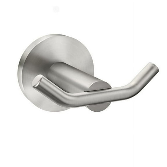 Moen Arlys 2-7/8 in. W X 3 in. L Brushed Nickel Silver Robe Hook