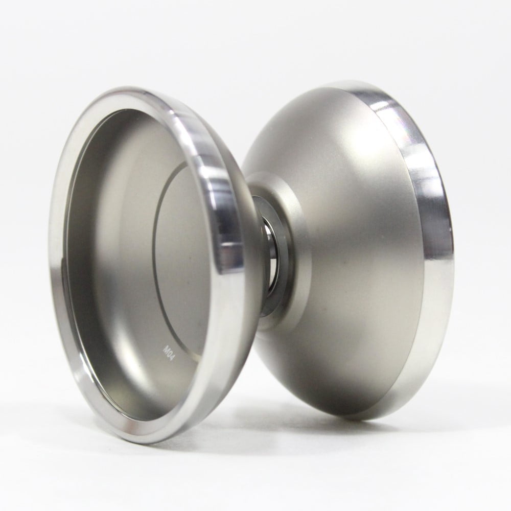 MAGICYOYO M04 Stealth Yo-Yo - Bi-Metal - 7075 Aluminum with Stainless Steel Rims (Titanium Color w/Raw Rims)