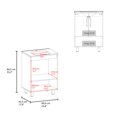 thumbnail image 3 of Kitchen Sink Conrad Free Standing Resin Sink Bathroom Vanity With One Door Cabinet, And Open Shelf, Black,Stainless Steel Kitchen Sink, 3 of 9