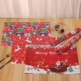 thumbnail image 5 of Christmas Placemats Set of 2/4/6 Place Mats Indoor Plastic Vinyl Red Placemats Christmas Table Mats Washable Wipeable Rectangle Placemats for Kitchen Dining Party Decor, 5 of 20