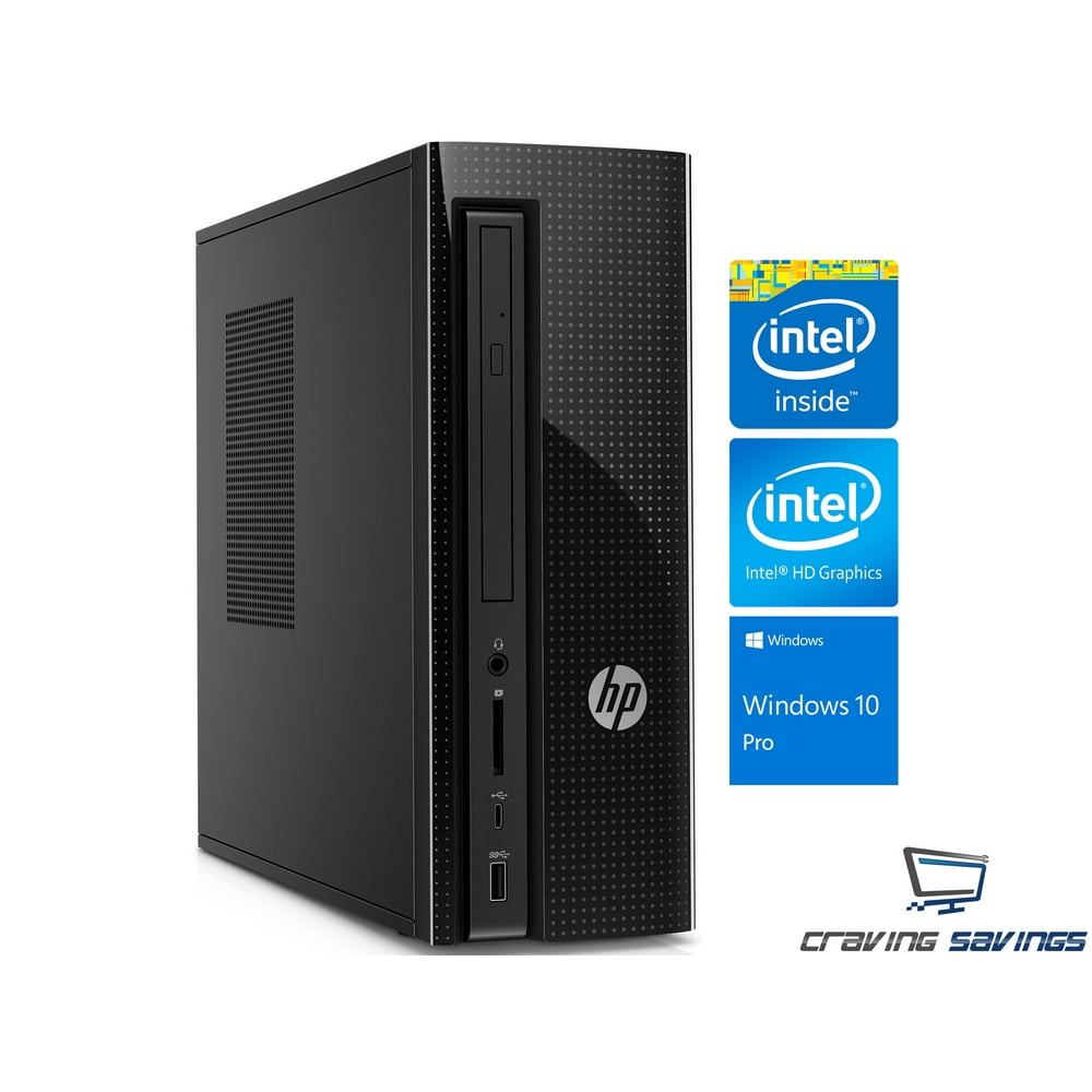 HP Slimline 260 SFF Desktop, Intel Quad Core Pentium J3710 Upto 2.64Ghz