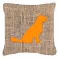 thumbnail image 2 of Carolines Treasures BB1076-BL-BN-PW1818 Labrador Burlap and Brown Indoor & Outdoor Decorative Fabric Pillow - 18 x 18 in., 2 of 2