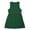 Green, variant on Summer Women's V-neck Sleeveless Dresses Solid Color Casual Pleated Loose Tank Top Dress