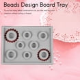 thumbnail image 2 of Flocked Beading Bead Board Bracelet Design Tray Jewellery Making DIY Craft Tool gray, 2 of 7