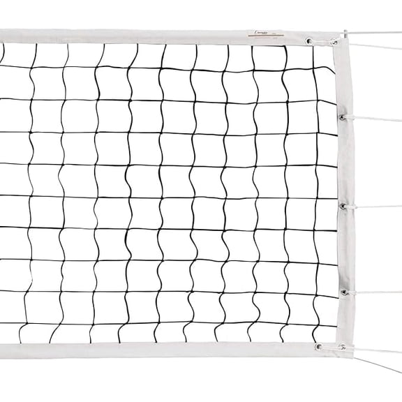 Champion Sports Official Volleyball Net Set, Olympic-Sized 32 x 3 ⅛ feet, 3mm Nylon Netting, for Tournament Play - Durable, Professional Volleyball Nets - Premium Training Equipment