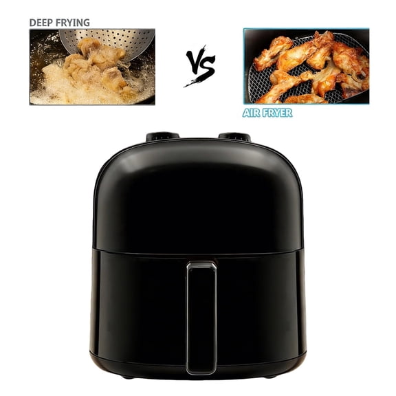 DELICIO 3Quart 800W Thermal Convection Device, Dual-Knob Interface, Non-Stick Dishwasher Safe Internal Part, Model 3-D1
