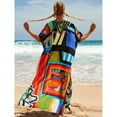 thumbnail image 5 of Sunforyou Plus Size Caftans Loungewear Maxi Beach Dresses Kaftan Lightweight Moo Moos for Women, 5 of 5