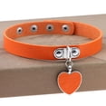 thumbnail image 1 of Collar con colgante de corazón de amor gótico punk de Harajuku, collar de cuero, collar de cuero, cadena para el cuello, pulsera, 1 of 6