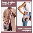 thumbnail image 5 of MoKo Clear Bag Stadium Approved, Crossbody Bag Adjustable Strap Shoulder Bags for Concerts Festival Sports Events, Pink, 5 of 7