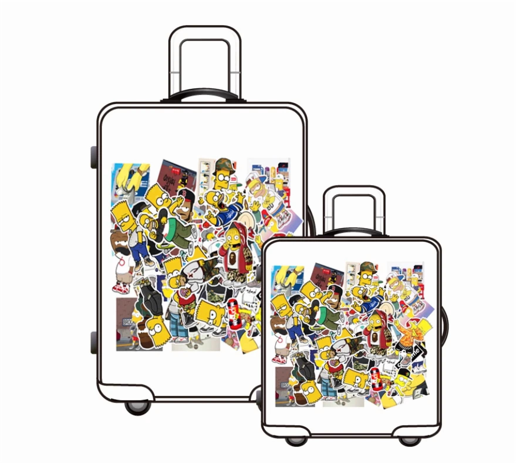 BUTTERFLY- 50Pcs Waterproof Vinyl Stickers The Simpsons Luggage Phone Laptop Window Fridge