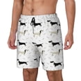 thumbnail image 1 of Balery Dachshund Dog Bañador para hombre, shorts de playa de secado rápido con entrepierna y forro de compresión-X-Large, 1 of 6