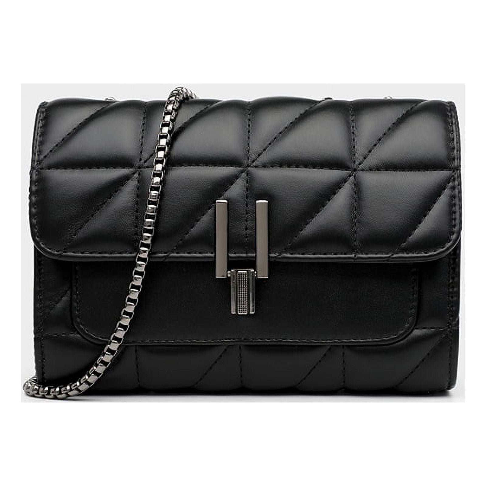Shoulder Bag Luxury Designer Bags Women Leather Chain Crossbody Bags for Women Handbags Shoulder Color Black Walmart