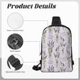 thumbnail image 3 of Sigee Lavender Flowers for Dual Pocket Sling Backpack Hiking Daypack Multipurpose Cross Body Chest Bag, 3 of 8