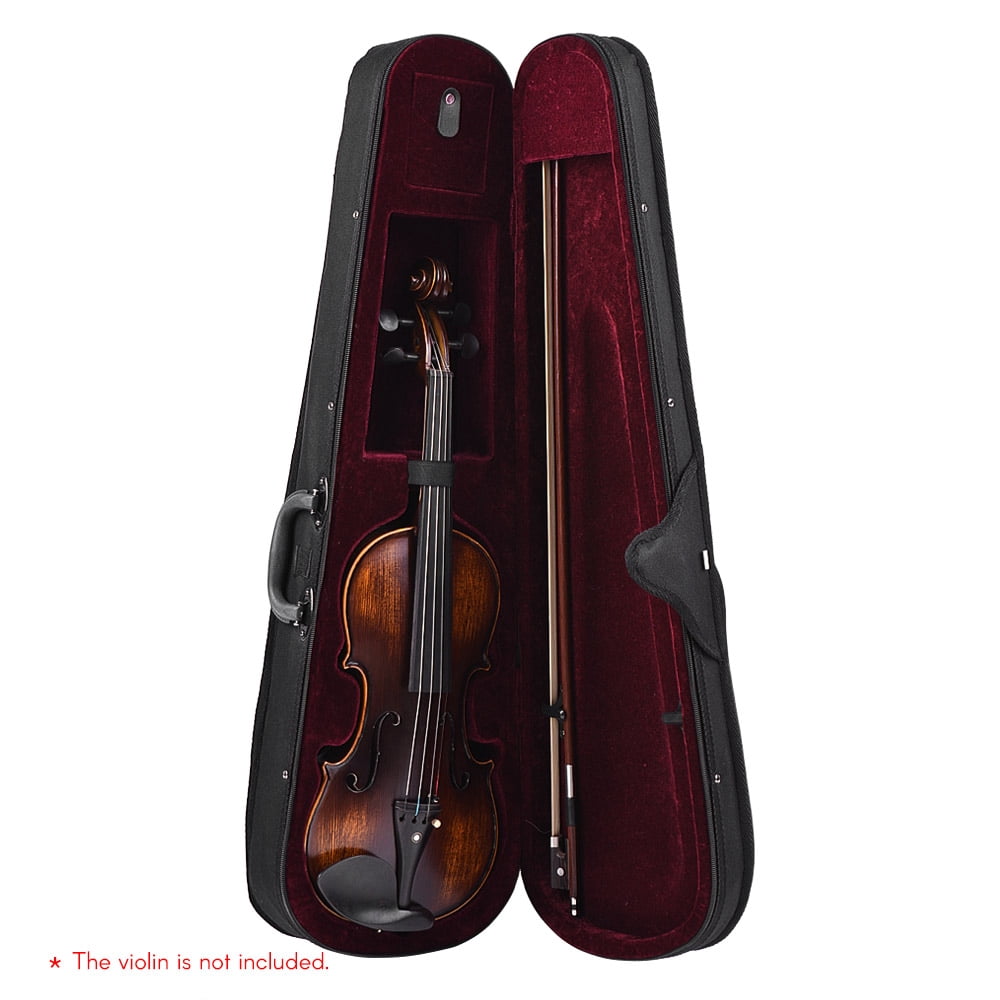 Violin bag Professional Full Size Violin Triangle Shape Case Box Lightweight Burgundy for Violins