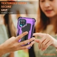 thumbnail image 5 of Samsung Galaxy A12 Case, Rosebono Hybrid Slim Colorful Armor Shockproof Impact Resistant Protective Cover Case With Kickstand For Samsung Galaxy A12 (Purple), 5 of 8