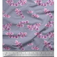 thumbnail image 1 of Soimoi Moss Georgette Fabric Orchid Floral Print Fabric by Yard 42 Inch Wide, 1 of 1
