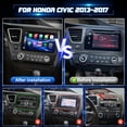 thumbnail image 2 of Radio de coche Leadfan para Honda Civic 2013-2017 con Carplay inalámbrico Android Auto, 2 of 8