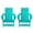 Teal, variant on Robbyn Outdoor Contemporary Adirondack Chair, Set of 2, White
