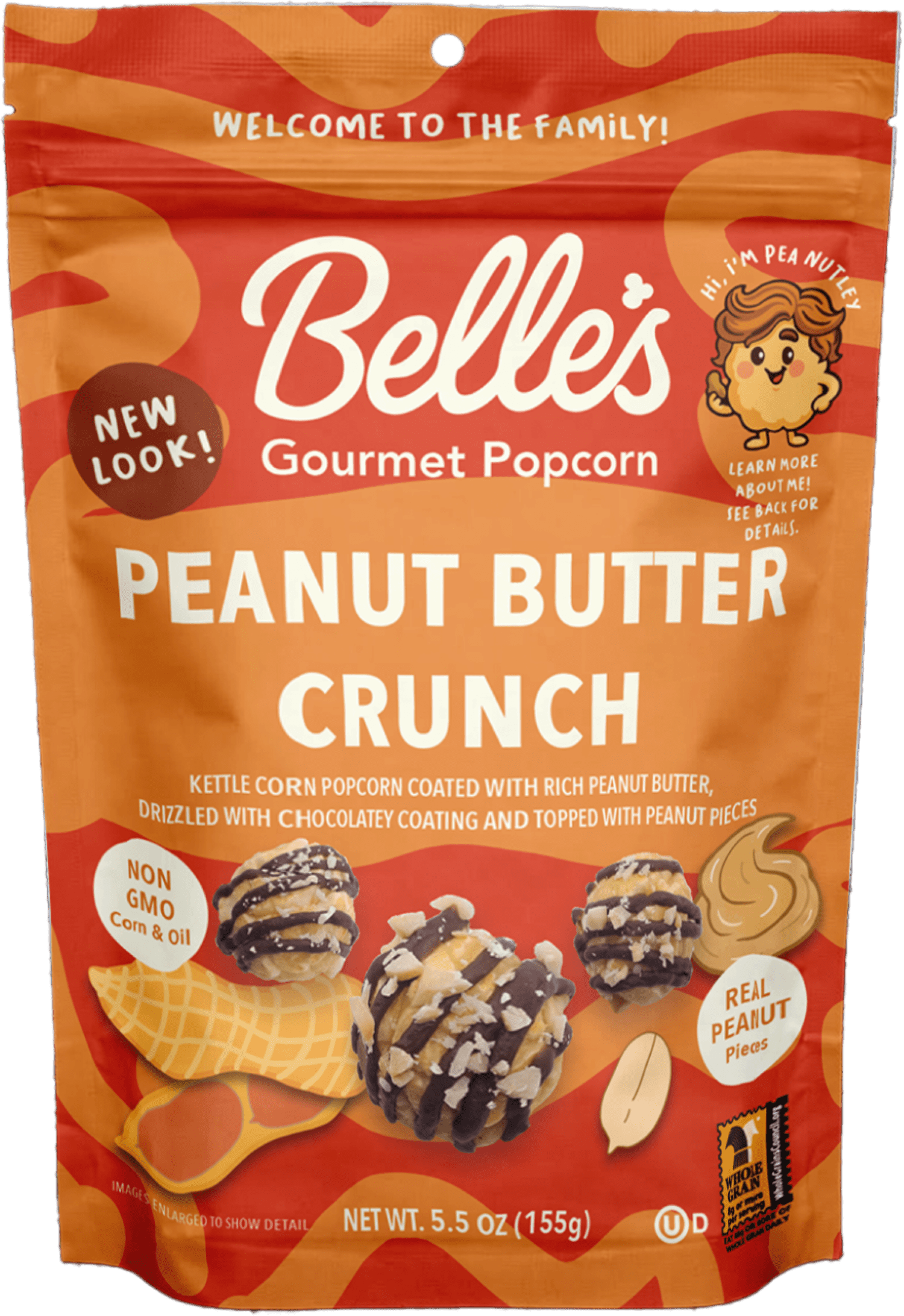 (3 pack) Peanut Butter Crunch Popcorn 5.5 oz