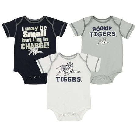 

Outerstuff NCAA Infants Jackson State Tigers 3 Pack Creeper Bodysuit Set