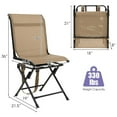 thumbnail image 2 of Hunting Chair, 360°Swivel Hunting Blind Chair, 330LBS Capacity, Folding Silent Deer Hunting Chair Without Armrest, Portable Ground Blind Chair with Carrying Strap for Fishing, Camping, Balcony, Brown, 2 of 5
