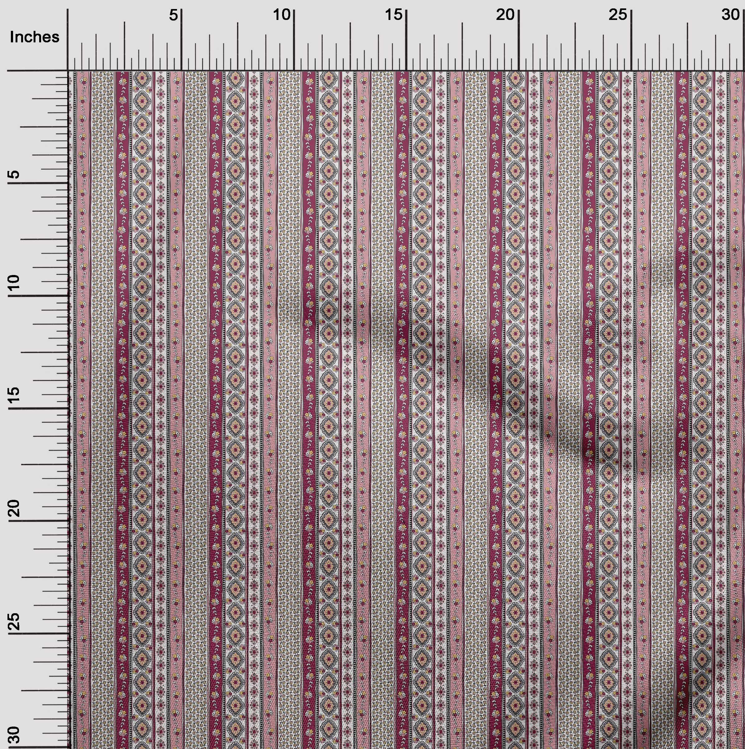 oneOone Cotton Poplin Twill Dark Magenta Fabric Words Of Wisdom For The Happy Couple Advice Card Floral Border Quilting Supplies Print Sewing Fabric By The Yard 56 Inch Wide