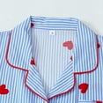 thumbnail image 5 of Pajamas Set for Women Soft Shorts Pjs Set with Heart Print Short Sleeve Tops Sleepwear Homewear, 5 of 9