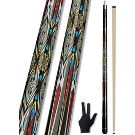 New 58-Inch Two-Piece Graphite & Fiberglass Composite Billiard Pool Cue Stick