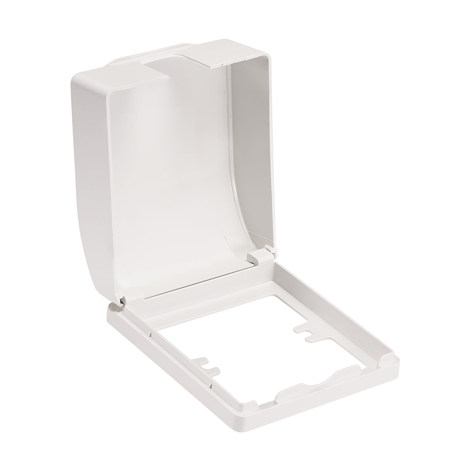 Weatherproof outlet cover Plug In use Receptacle Interior Protector Use 98x110x55mm White 