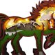 thumbnail image 5 of Kuymtek Estatua de madera Animal Tallado Artesanía con luz LED Adorno de escritorio para el hogar (Caballo), 5 of 6