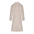 thumbnail image 4 of Yuyuzo Overcoats for Women Long Sleeve Full Length Lapel Neck Button Solid Color Coats with Pockets, 4 of 5