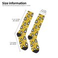 thumbnail image 5 of Balery Cartoon Bear Yellow Printed Novelty Socks Men's Women's Crew Socks Sports Socks Knee High Socks Cotton Socks Quirky and Cool Socks, 5 of 9