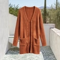 thumbnail image 6 of Tqyyweavej Girls Cardigan Lightweight Button Down Teen Knit Sweaters Long Sleeve Fall Winter Jacket with Pockets, Gifts for Girl 5-16Y, 6 of 6