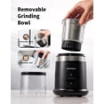thumbnail image 6 of GDOR Quiet Coffee Grinder Electric, 70g Removable Bowl Spice Grinder for Coffee Beans, Seeds and Grains, Super Silent Grinding Mill with 60dB Low Noise, 2.5oz Capacity, Black, 6 of 7