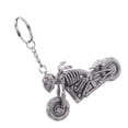 thumbnail image 2 of Fashion Motorcycle Skull Skeleton Keychain Rubber Keyring Keys Holder Handbag Decorations Hanging Pendant, 2 of 6