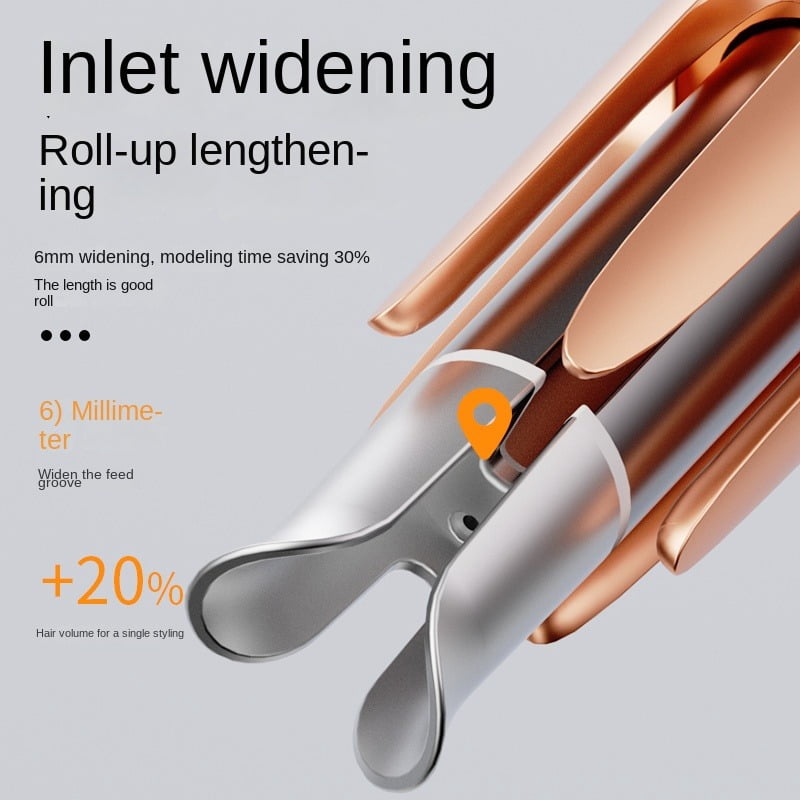 Scheri Automatic Curling Iron 1 inch with 3 Temperatures Fast Heating, 2-Way Rotation, Automatic Shut-Off, Anti-Scald, Anti-Tangle Rotating for Hair Styling