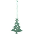 thumbnail image 2 of Northlight Wooden Cut Out Christmas Tree Ornament - 4.75" Teal Green, 2 of 7