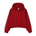 thumbnail image 3 of NinXxx Women's Cropped Heavyweight Drop Shoulder Hoodie Fall Winter M, 3 of 4