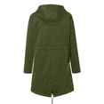 thumbnail image 2 of Fiaer Womens Hooded Raincoat Lightweight Fit Plus Size Waterproof Dressy Zip up Rain Jacket Windbreaker Tops with Pockets Green1 XL, 2 of 2