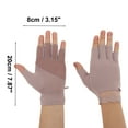 thumbnail image 4 of Unique Bargains 1 Pair Anti-slip Half Finger Lace Manicure Gloves Purple, 4 of 6