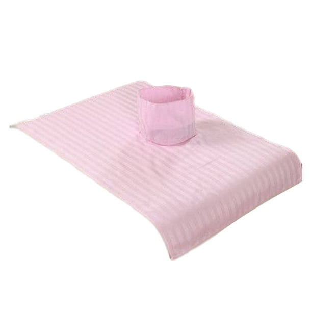 Minnieouse Toalla de masaje de salón de belleza profesional con agujero cama algodón cuerpo cosméticos toallas accesorio transpirable para el masajeadores Rosado