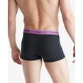 thumbnail image 1 of Calvin Klein Micro Stretch Low Rise Trunks 3-Pack Black/Ameythyst/Silver Birch/Midnight 2XL (44"-46"), 1 of 3