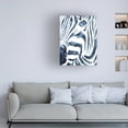 thumbnail image 3 of Victoria Borges 'Indigo Zebra II' Canvas Art, 3 of 3