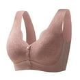 thumbnail image 1 of PEASKJP Strapless Bra Ultimate Lift & Support Wireless Full-Coverage Bra, Pink XL, 1 of 3