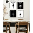 thumbnail image 5 of Drsoum Inspiring Wall Art Characters Wall Printing Ready to Hang Bedroom Hallway Kitch Office Decor 8x10in4pcs Natural Framed, 5 of 5