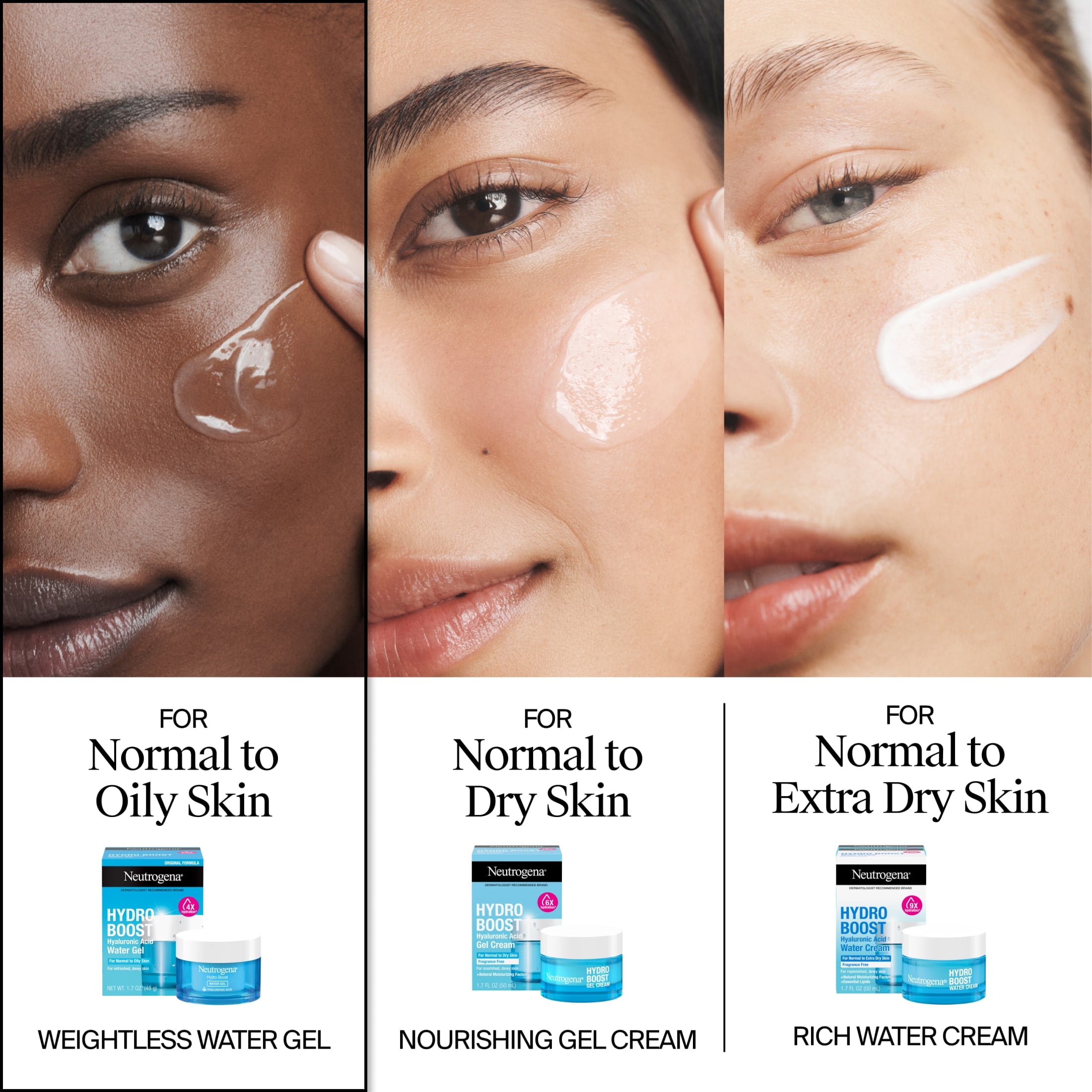 Neutrogena Hydro Boost Water Gel Face Moisturizer with Hyaluronic Acid, Travel Size 0.5 oz