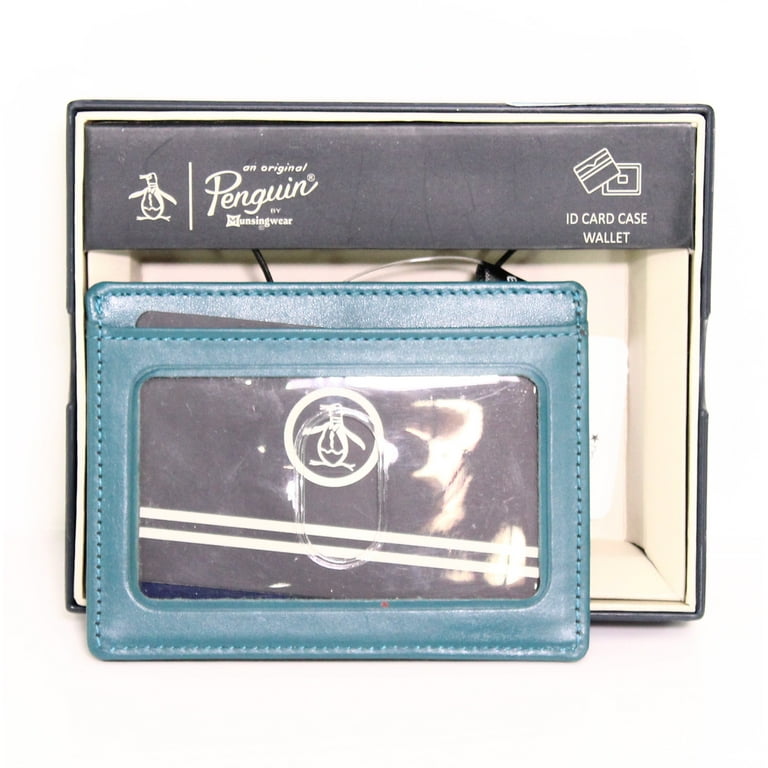 Original Penguin Men's Leather Wallet Card Case